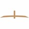 Ekena Millwork Bellingham Timber Gable Bracket, Western Red Cedar, 108"W x 27"H x 1 1/2"D x 5 1/2"F, 6/12 Pitch GBW108X27X0206BEL00SWR - alternate 1